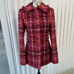 Eccoci Pink Plaid Jacket 90s